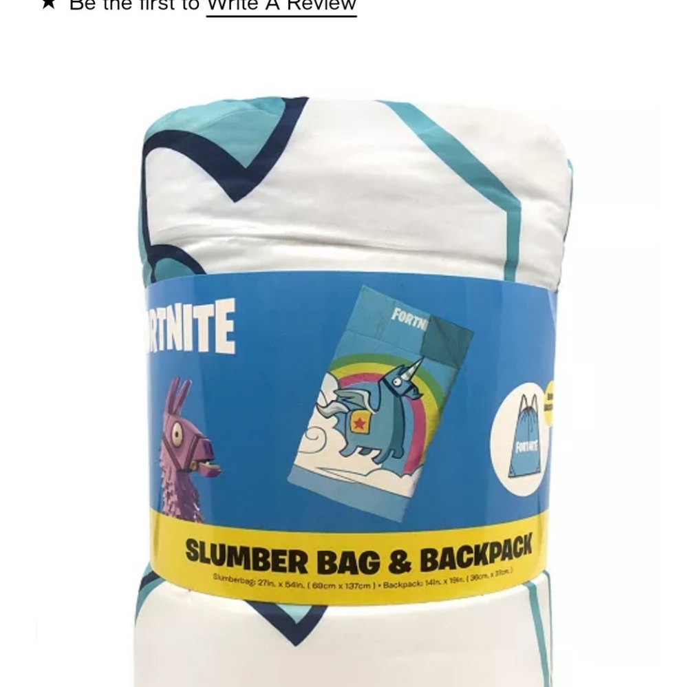 Fortnite Sleep Sack Sleeping Bag - Picture 3 of 3